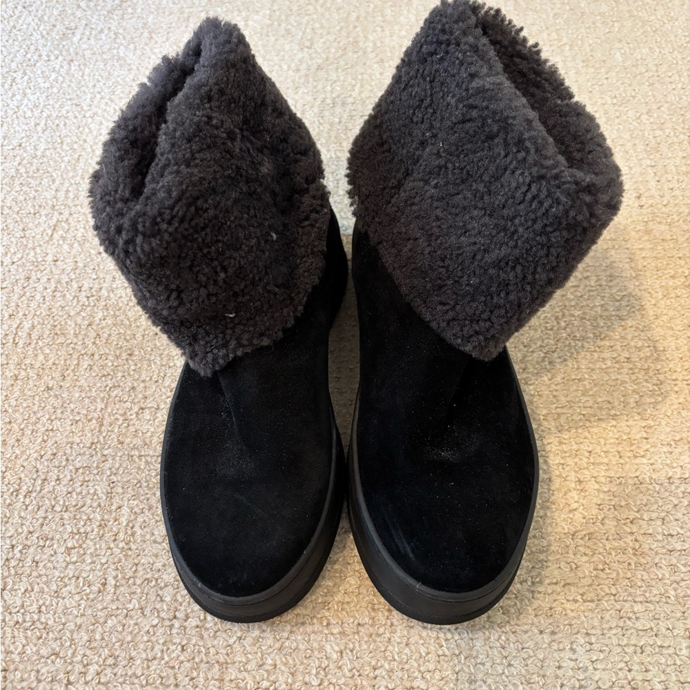 M. Gemi Black Shearling Winter Boots